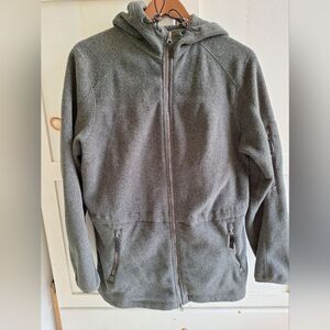 Lands End L Gray Fleece Jacket